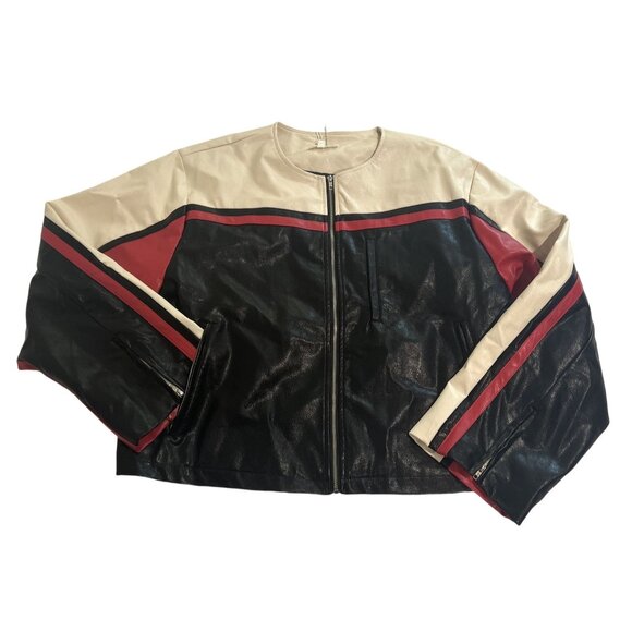 Mimosa Jackets & Blazers - Mimosa Vegan Leather Moto Jacket in Black